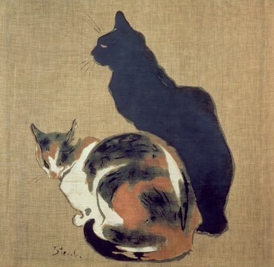 Dos gatos, 1894 de Théophile Alexandre Steinlen